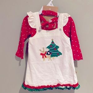 NWT Christmas Corduroy Toddler Dress